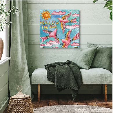 COURTSIDE MARKET "Follow The Sun" Canvas Wall Art