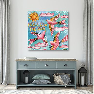COURTSIDE MARKET "Follow The Sun" Canvas Wall Art