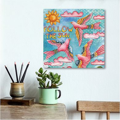 COURTSIDE MARKET "Follow The Sun" Canvas Wall Art