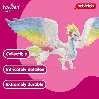 Schleich Bayala: Rainbow Dragon 12 in. Collectible Figurine