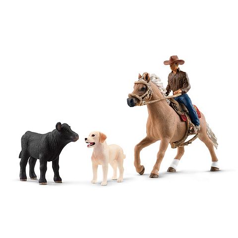 Детские фигурки Schleich Farm World: Western Riding Adventures 6 pc Playset