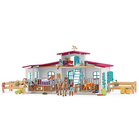 Детские фигурки Schleich Horse Club: Lakeside Riding Center 115 pc Playset