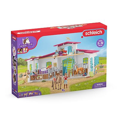 Schleich Horse Club Establo De Caballos Lakeside – Juguete Con Accesorios Para Niños De 5 A 12 Años (El Embalaje Puede Variar)