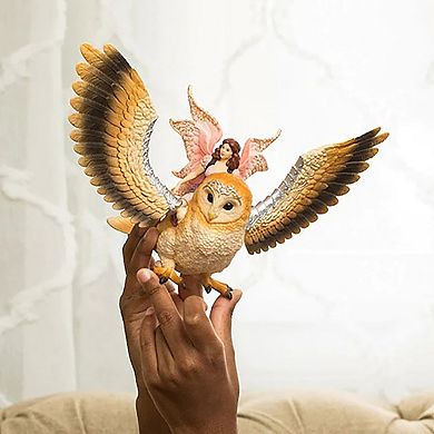 Schleich Bayala: Fairy In Flight On Glam-Owl 2-Piece Figurine Playset