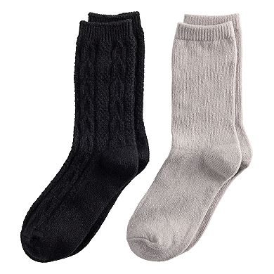 Women's Sonoma Goods For Life® 2-pk. Cable Knit Crew Socks