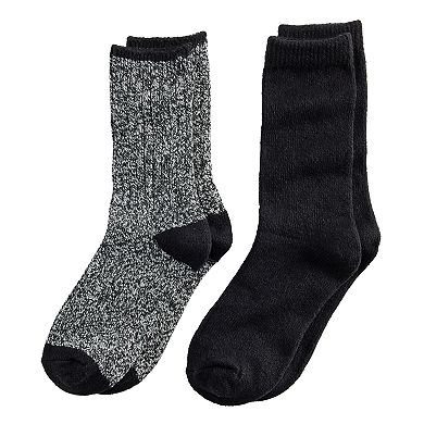 Women's Sonoma Goods For Life® 2-pk. Ribbed Marl Crew Socks