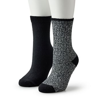 Women's Sonoma Goods For Life® 2 pk Ribbed Marl Crew Socks