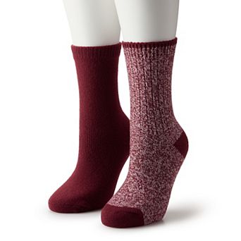 Women's Sonoma Goods For Life® 2 pk Ribbed Marl Crew Socks