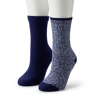 Women's Sonoma Goods For Life® 2 pk Ribbed Marl Crew Socks