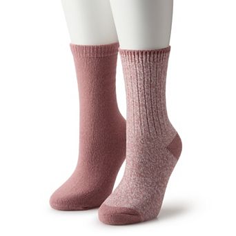 Women's Sonoma Goods For Life® 2 pk Ribbed Marl Crew Socks
