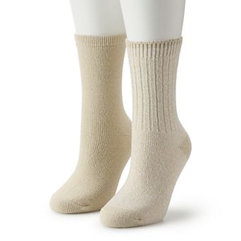 Women's Sonoma Goods For Life® 2 pk Ribbed Marl Crew Socks
