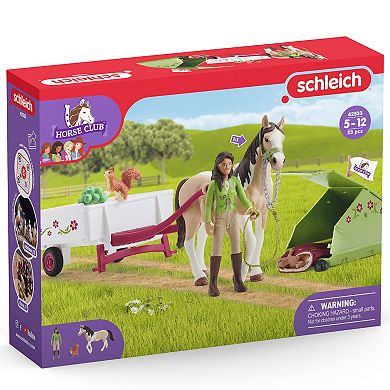 Schleich Horse Club Sarah's Camping Adventure Toy 23-pc. Set