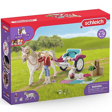 Schleich Horse Club: Small Carriage For The Big Horse Show 33-Piece Playset