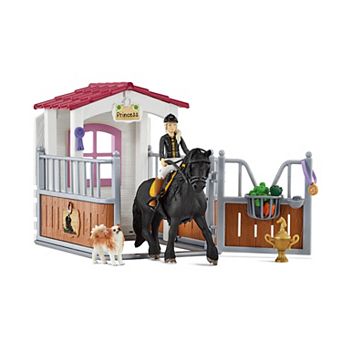 Schleich Horse Club Horse Box With Tori & Princess Toy 15 pc Set