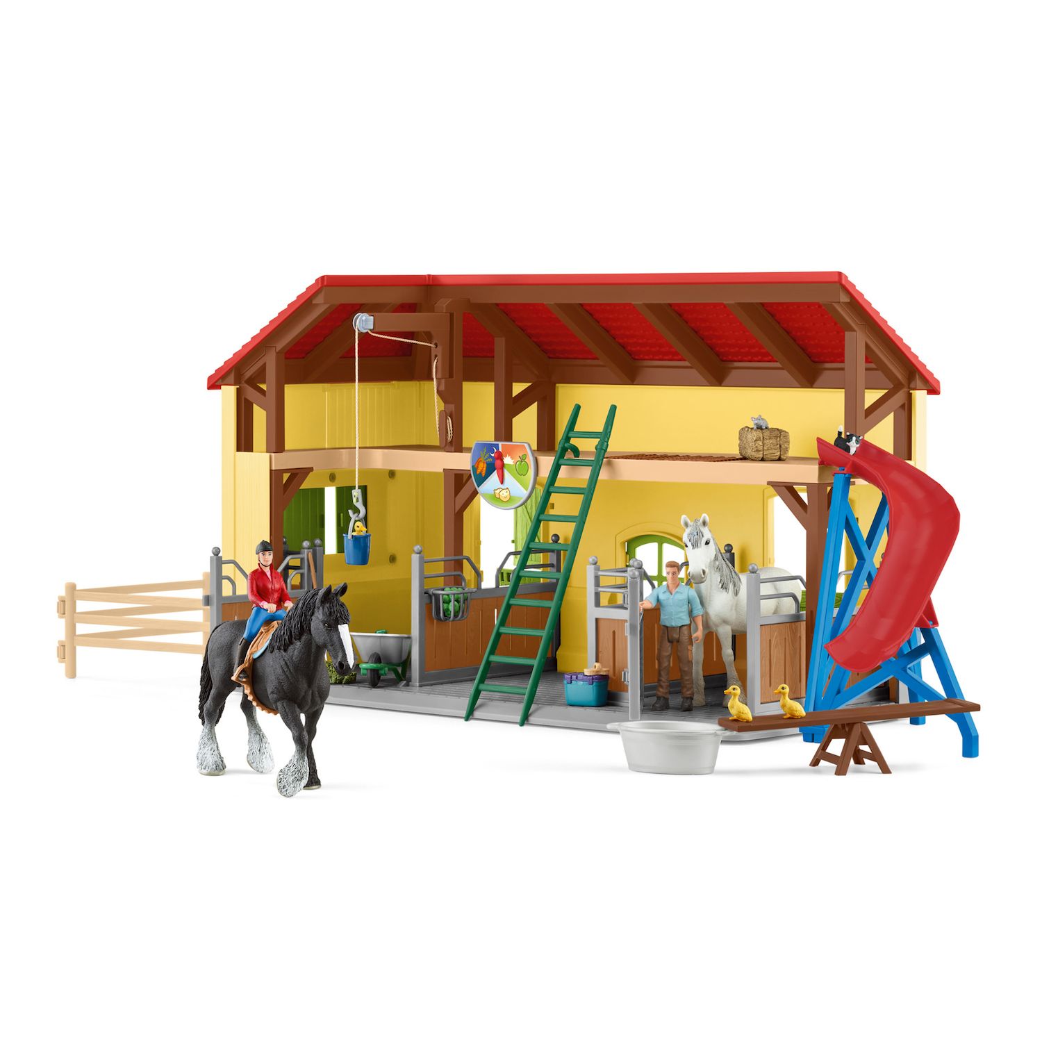 Детские фигурки Schleich Farm World Horse Stable Toy 31 pc Set