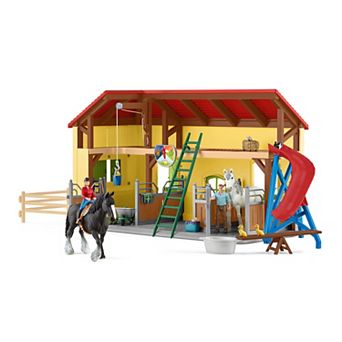 Schleich Farm World Horse Stable Toy 31 pc Set