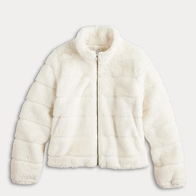 Women's Nine West Faux-Fur Jacket