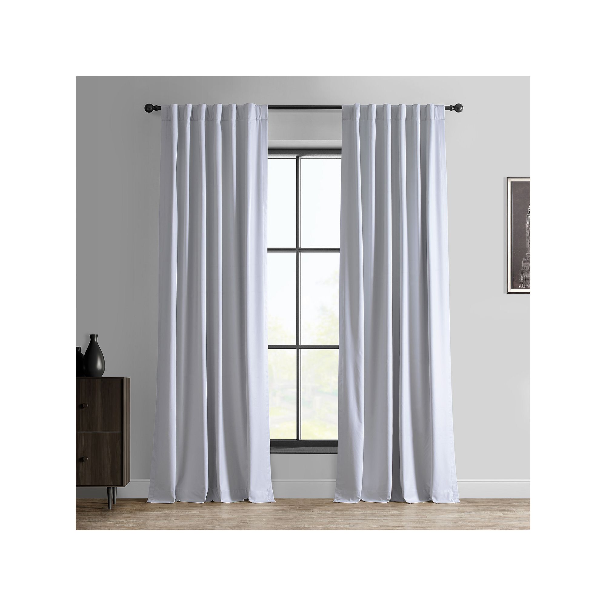 EFF Essential Hotel Blackout Curtain Panel, Off White