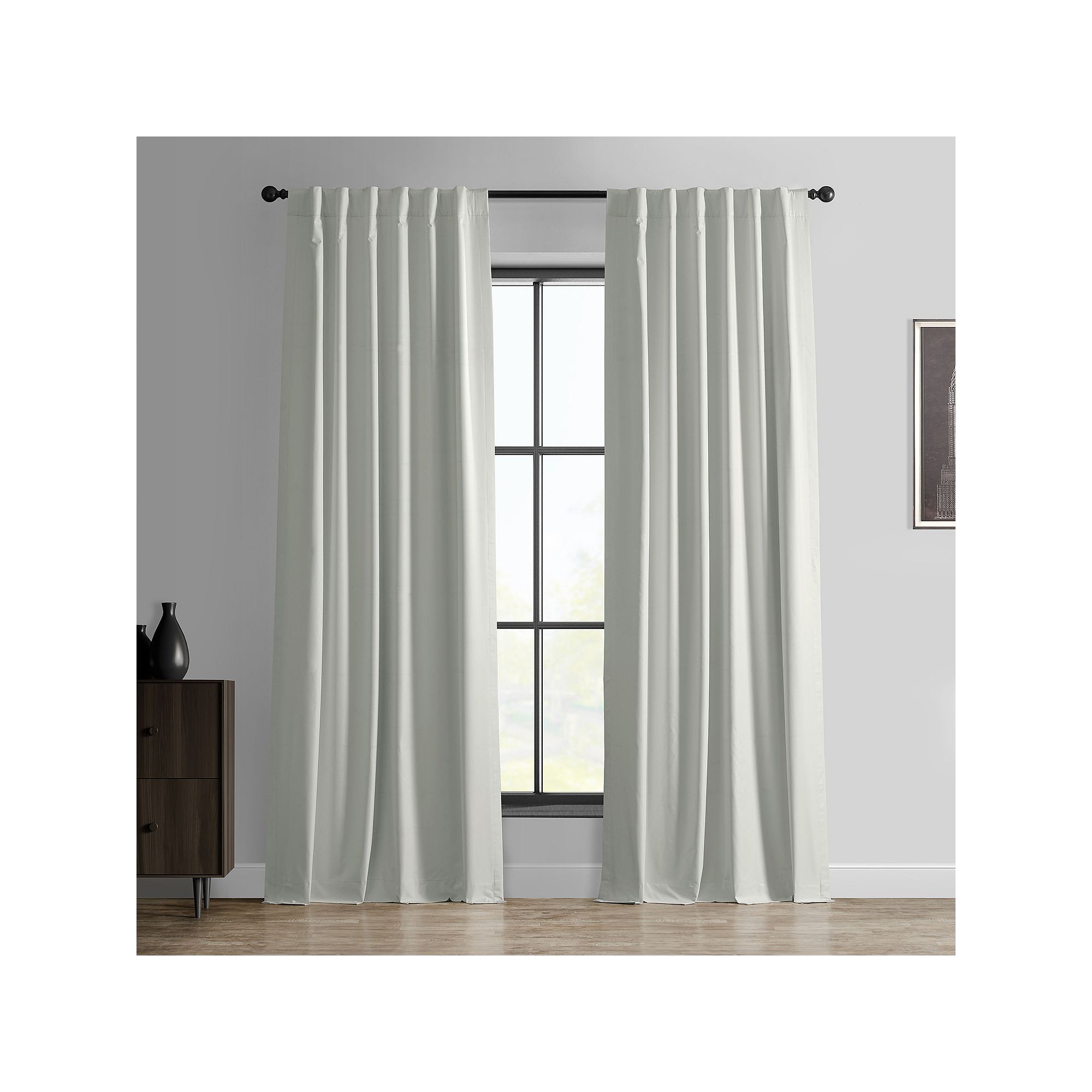 EFF Essential Hotel Blackout Curtain Panel, Warm White