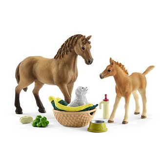 Schleich Horse Club Sarah's Baby Animal Care Toy 9 pc Set