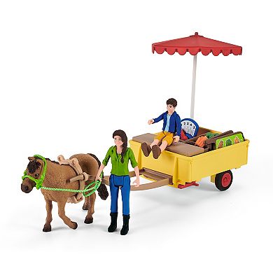 Schleich Farm World Sunny Day Mobile Produce Stand Toy Set