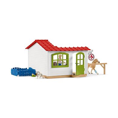 Schleich Farm World Veterinarian Practice With Pets Toy 43-pc. Set