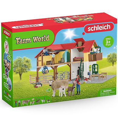 Schleich Farm World Large Farm House Toy 97-pc. Set