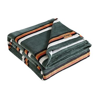 Wrangler Western Saddle Stripe Throw Blanket