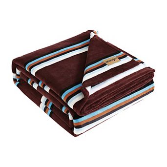 Wrangler Western Saddle Stripe Throw Blanket