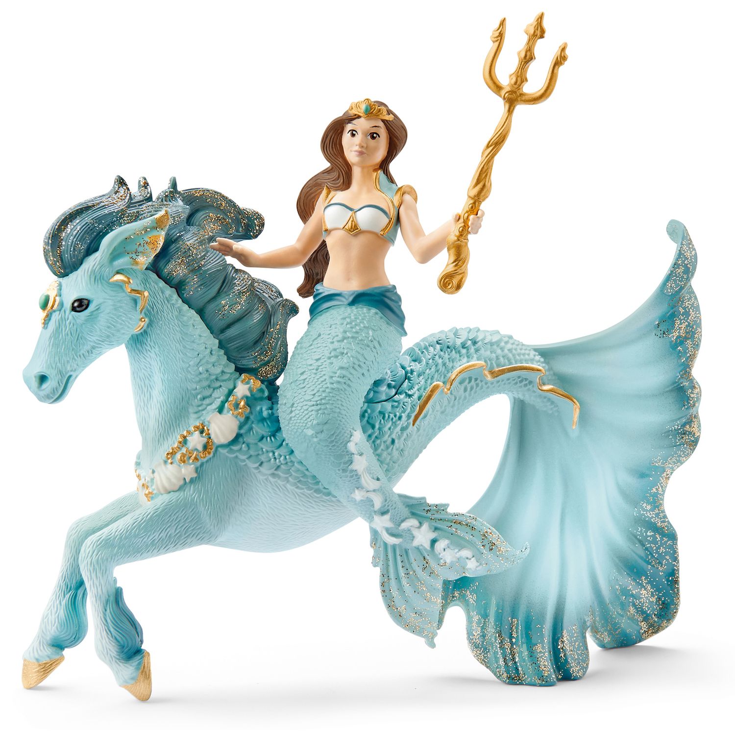 Детский игровой набор Schleich Bayala: Mermaid Eyela On Underwater Horse 3 pc Figurine Playset — фото 1