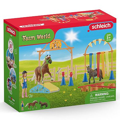 Schleich Farm World: Pony Agility Training - 41-Piece Playset