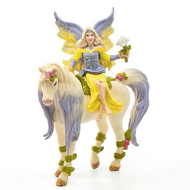 Schleich Bayala: Fairy Sera With Blossom Unicorn - 3-Piece Figurine Playset
