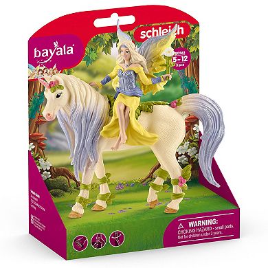 Schleich Bayala: Fairy Sera With Blossom Unicorn - 3-Piece Figurine Playset