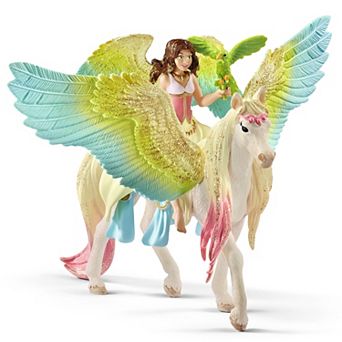 Schleich Bayala: Fairy Surah With Glitter Pegasus 3 pc Figurine Playset