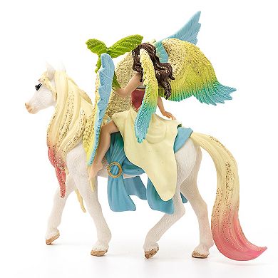 Schleich Bayala: Fairy Surah With Glitter Pegasus 3-piece Figurine Playset