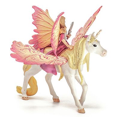 Schleich Bayala: Fairy Feya With Pegasus Unicorn 3-piece Figurine Playset
