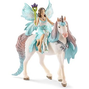 Schleich Bayala: Fairy Eyela With Princess Unicorn - 3 pc Figurine Playset
