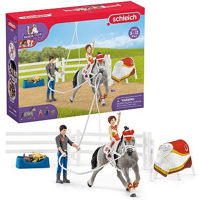 Schleich Horse Club: Mia's Vaulting Set - 18-Piece Playset