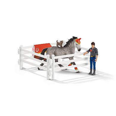 Schleich Horse Club: Mia's Vaulting Set - 18-Piece Playset