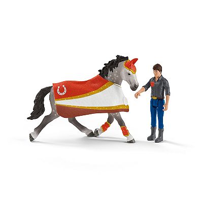 Schleich Horse Club: Mia's Vaulting Set - 18-Piece Playset