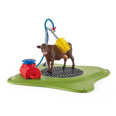 Schleich Farm World: Happy Cow Wash Animal Playset