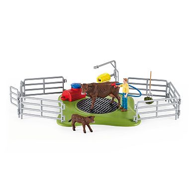 Schleich Farm World: Happy Cow Wash Animal Playset