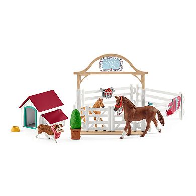 Schleich Horse Club: Hannah's Guest Horses & Ruby The Dog 20-Piece Playset