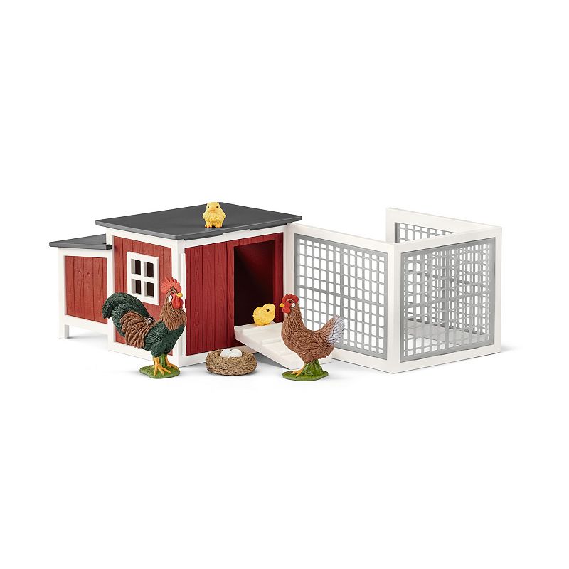 EAN 4059433580241 product image for Schleich Farm World: Chicken Coop 8-Piece Playset, Multi | upcitemdb.com