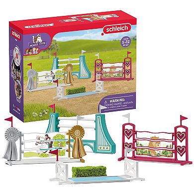 Schleich Horse Club: Obstacle Course Accessories - 16-Piece Playset