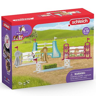 Schleich Horse Club: Obstacle Course Accessories - 16-Piece Playset