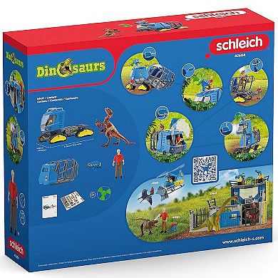 Schleich Dinosaurs: Track Vehicle 5-piece Toy Playset