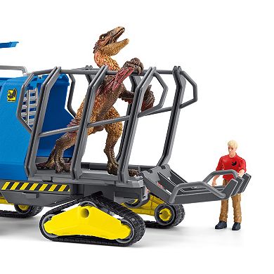 Schleich Dinosaurs: Track Vehicle 5-piece Toy Playset