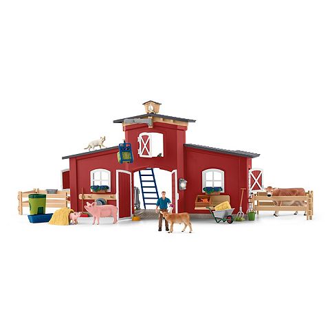 Детские фигурки Schleich Farm World: Red Barn 92 pc Playset