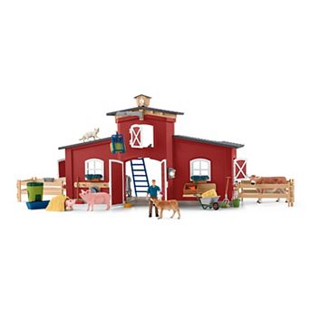 Schleich Farm World: Red Barn 92 pc Playset